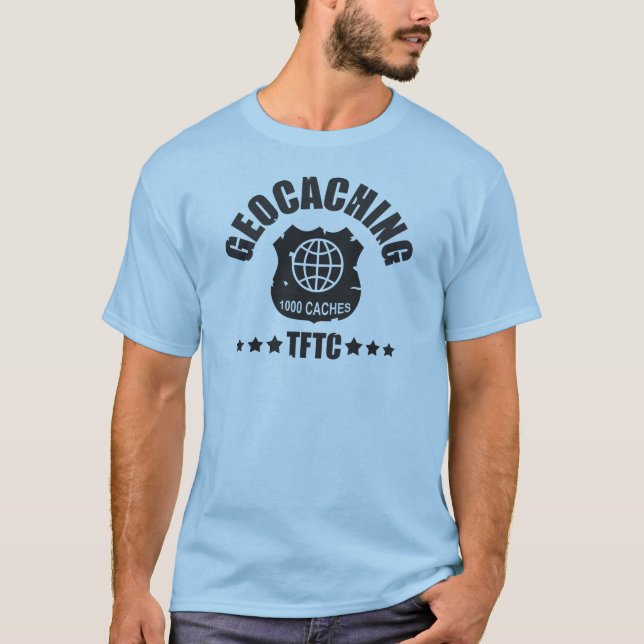 Camiseta Geocaching Award 1000 (Anverso)