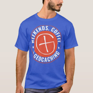 Camiseta Geocaching Divertido Geocacher Fines de Semana Caf