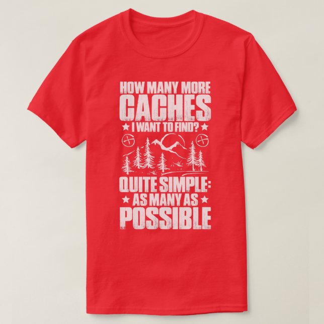 Camiseta Geocaching Geocacher Geocache Gift (Diseño del anverso)