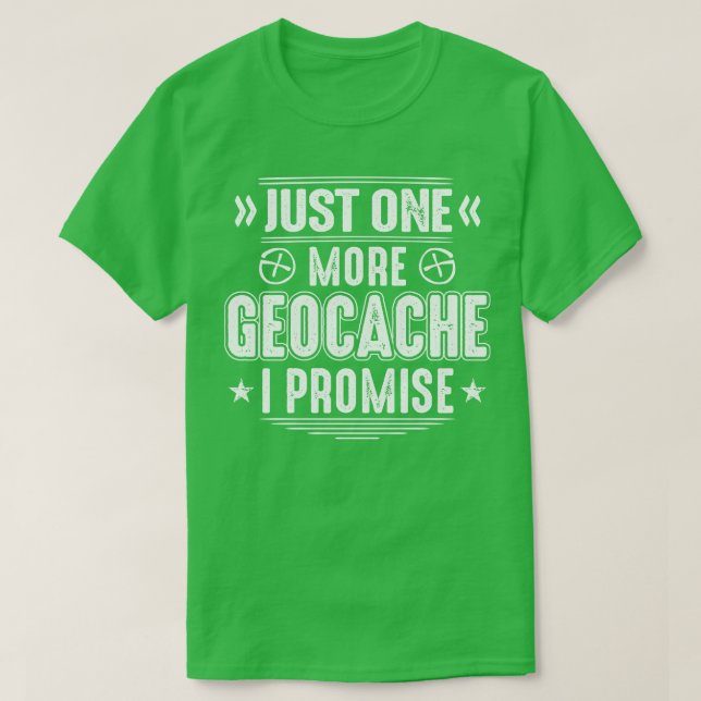 Camiseta Geocaching Geocacher Geocache Gift Present (2) (Diseño del anverso)