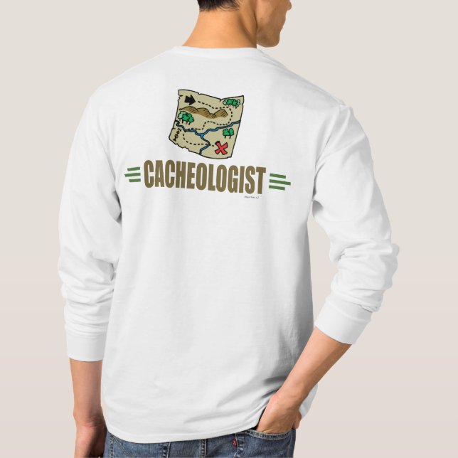 Camiseta Geocaching humorístico (Reverso)