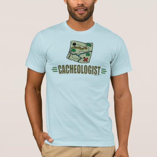 Camiseta Geocaching humorístico (Anverso)