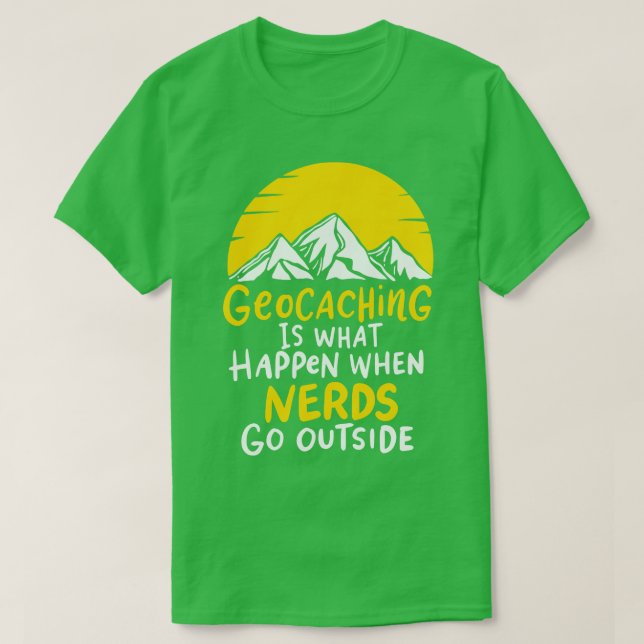 Camiseta Geocaching Logs Container GPS Geocaching (Diseño del anverso)