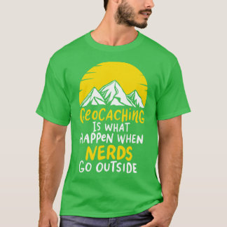 Camiseta Geocaching Logs Container GPS Geocaching