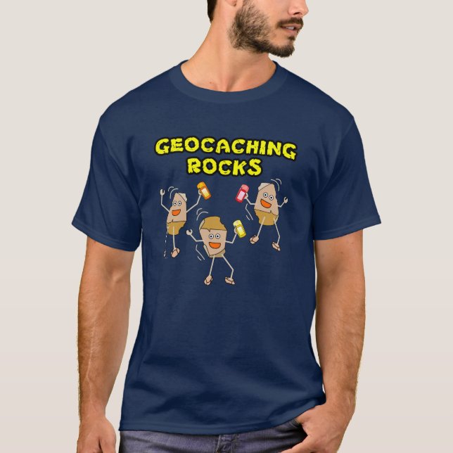 Camiseta Geocaching Rocks (Anverso)