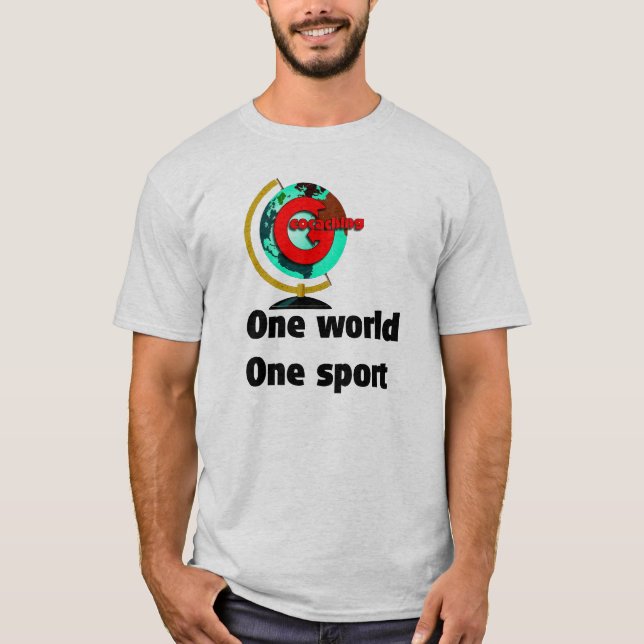 Camiseta Geocaching un deporte del mundo uno (Anverso)