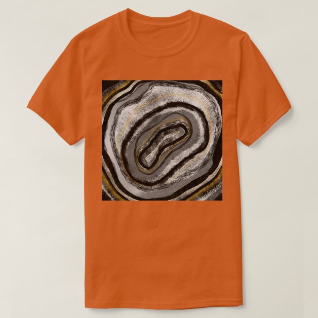 Camiseta Geode negro y oro (Diseño del anverso)