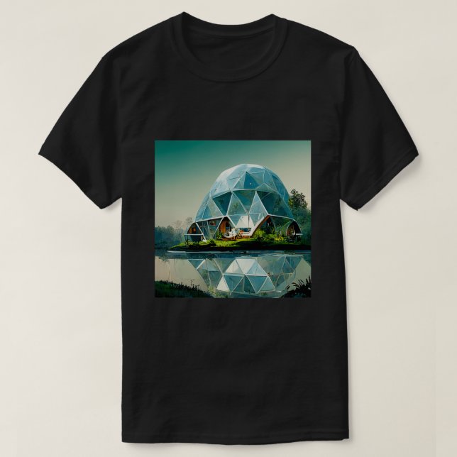 CAMISETA GEODESIC DOME HOUSE (Diseño del anverso)