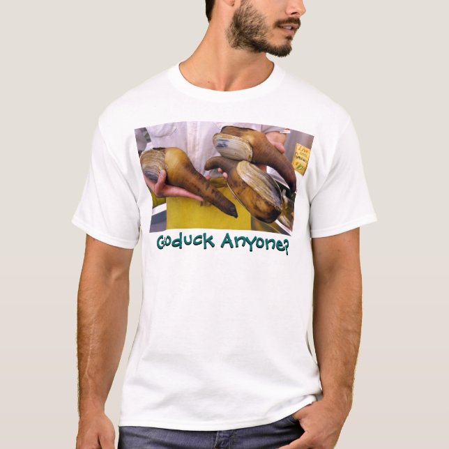 Camiseta ¿Geoduck cualquier persona? (Anverso)