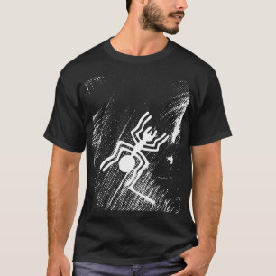 Camiseta Geoglifos de Líneas de Nazca - Antigua araña blanc