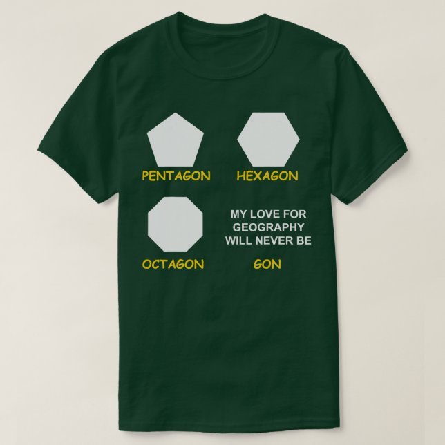 Camiseta Geografía Cartografía (Diseño del anverso)