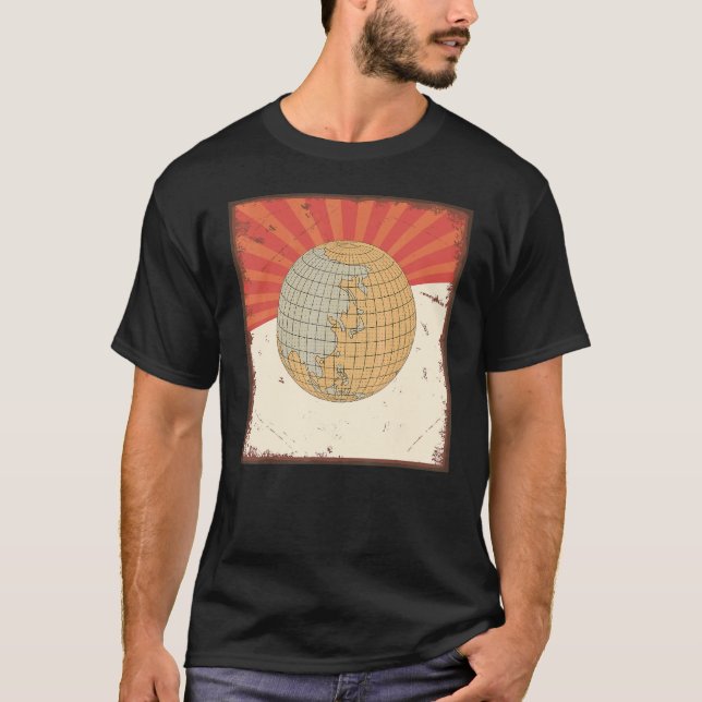 Camiseta Geografía de la Tierra del Mundo de Guay retro vin (Anverso)