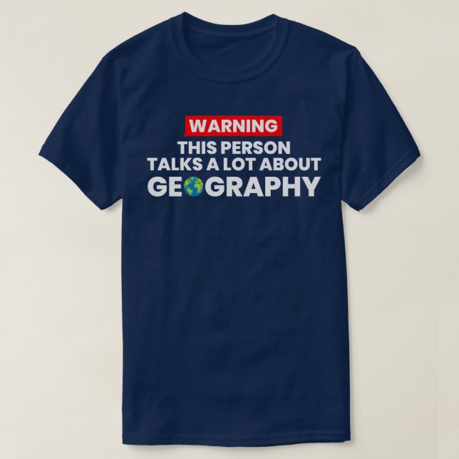 Camiseta Geografía de más de 1 (Diseño del anverso)
