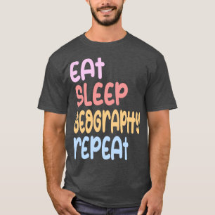 Camiseta geografía de repetición