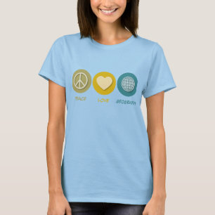 Camiseta Geografía del amor de la paz