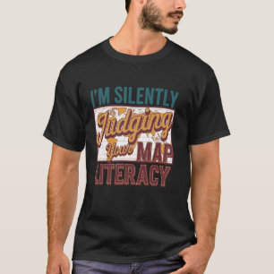 Camiseta Geografía divertida juzgando tu mapa Geografía vin