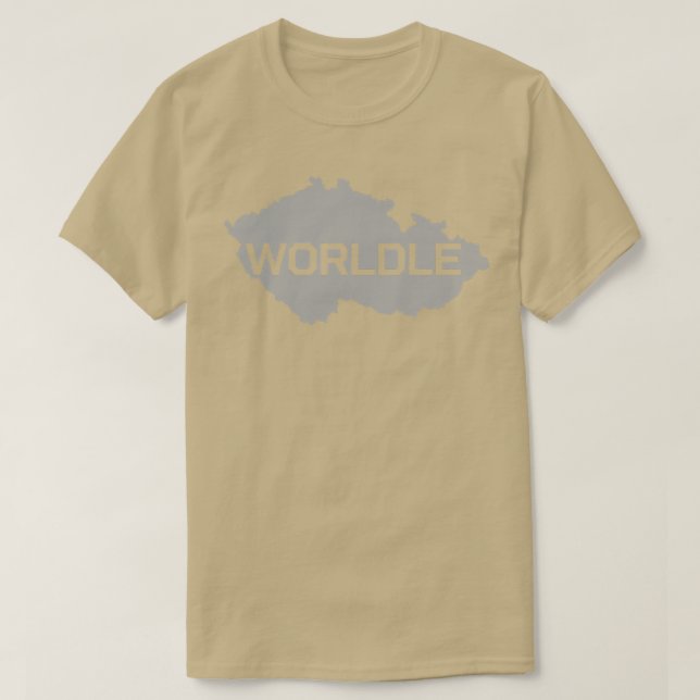 Camiseta Geografía mundial Nerds Gaming Worldle (Diseño del anverso)
