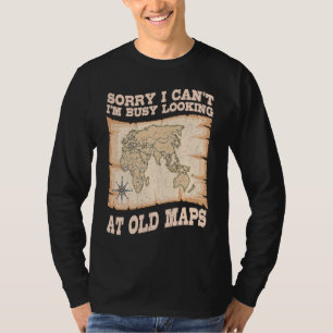 Camiseta Geógrafo Mapa Mundial Cartógrafo Geografía Geologí
