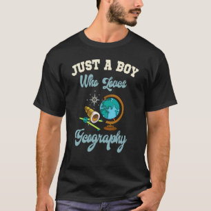 Camiseta Geógrafo Niño de Geografía Cartógrafo Mapa Mundial
