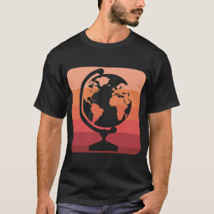 Camiseta Geógrafo World Map Earth Geographer School Geoger