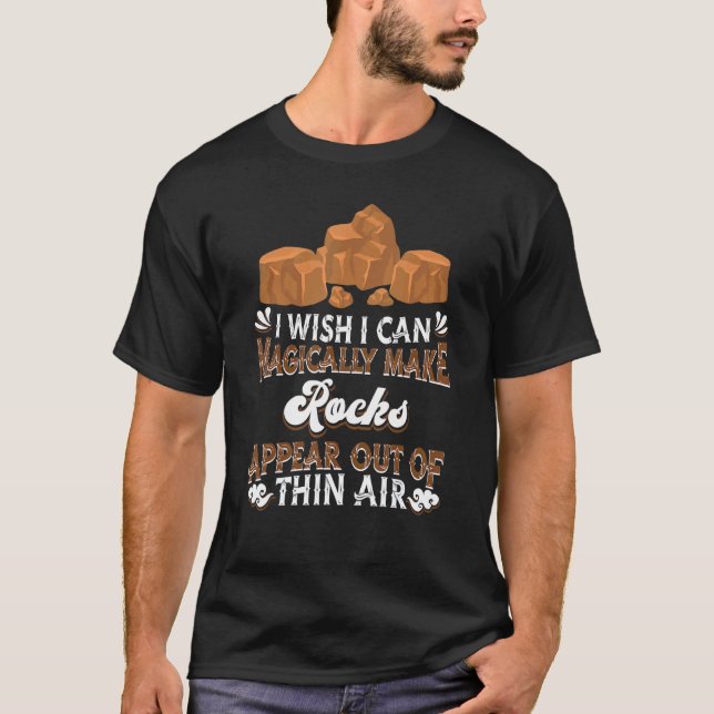 Camiseta Geolog de hélices de caza de rocas geología mágica (Anverso)