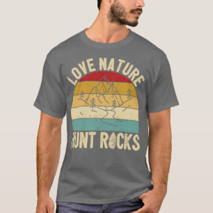 Camiseta Geóloga divertida de caza de rock ama a la natural