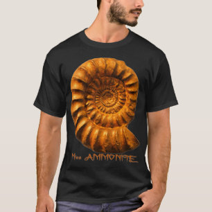 Camiseta geología ammonita