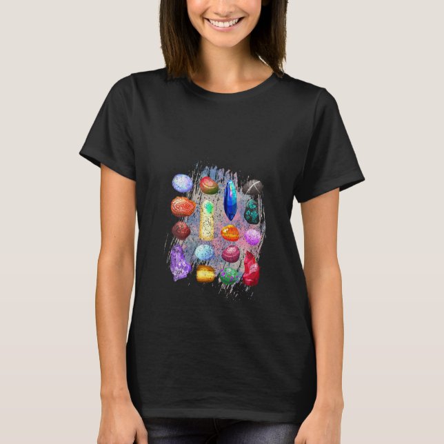 Camiseta Geología de cirujano de cuarzo 1 de las mujeres ro (Anverso)