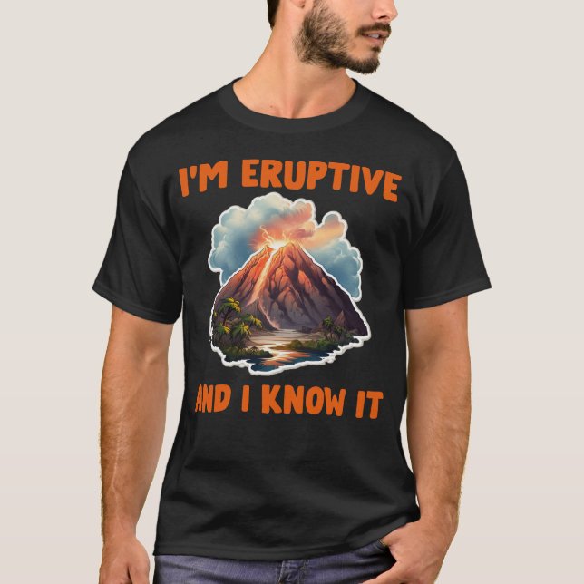 Camiseta Geología de la geología volcanóloga (Anverso)