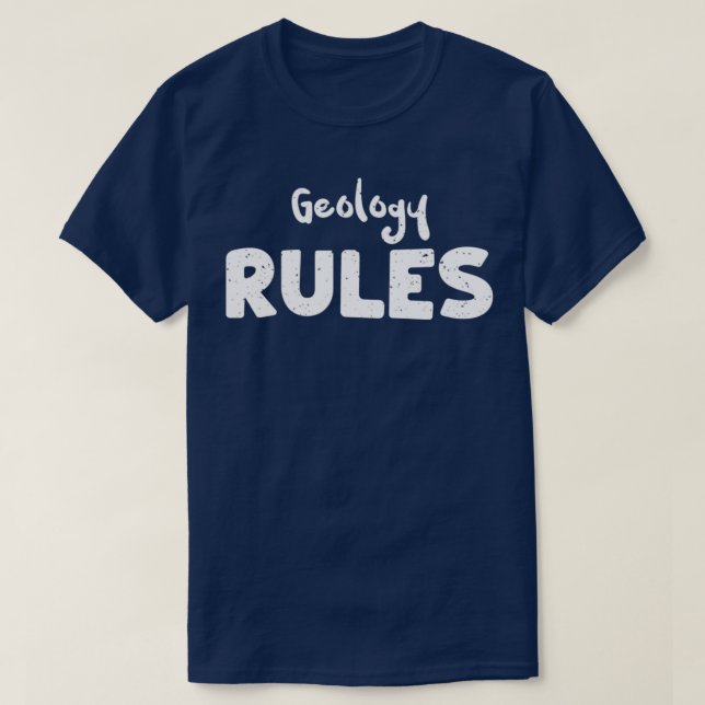 Camiseta Geología de las reglas (Diseño del anverso)