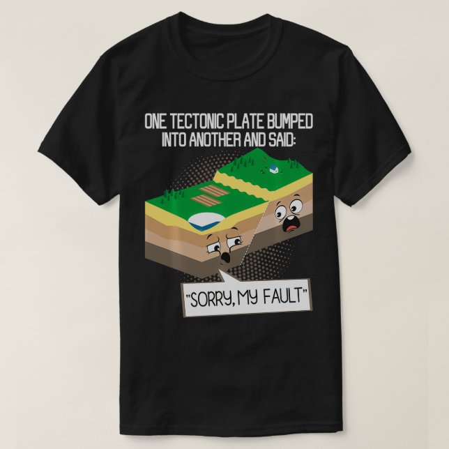 Camiseta Geología de placas tectónicas Tierra Seísmo de pro (Diseño del anverso)