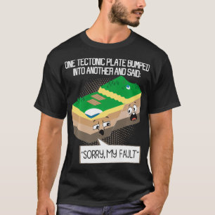 Camiseta Geología de placas tectónicas Tierra Seísmo de pro