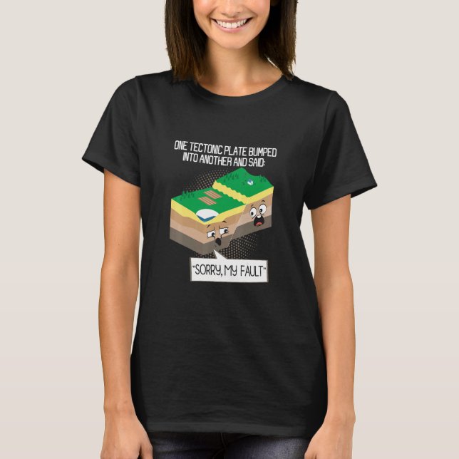 Camiseta Geología de placas tectónicas Tierra Seísmo de pro (Anverso)