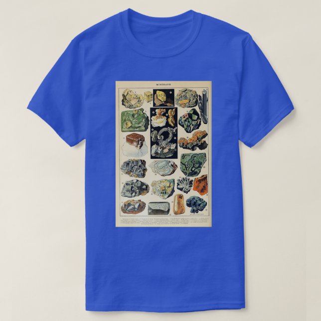 Camiseta Geología de Rocas Minerales Vintage (Diseño del anverso)