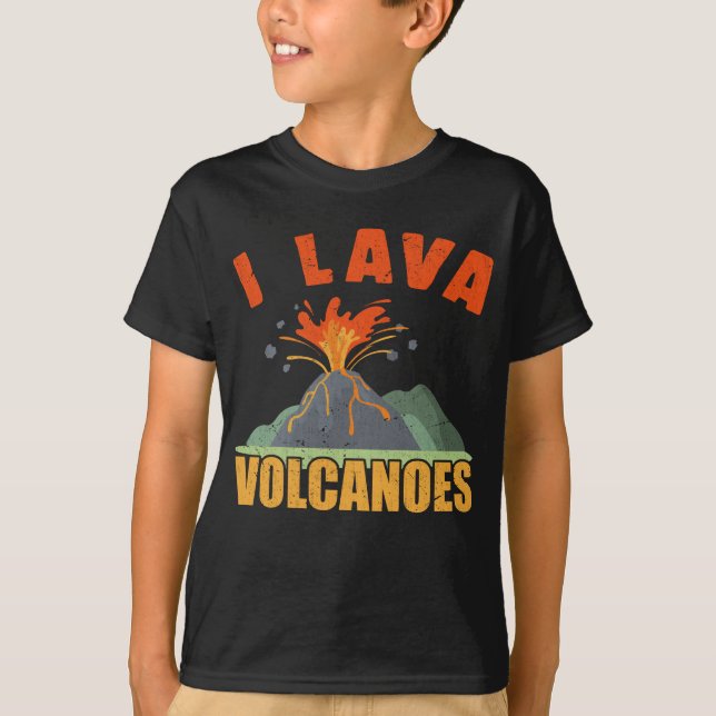 Camiseta Geología divertida del Volcano Lava Lover (Anverso)