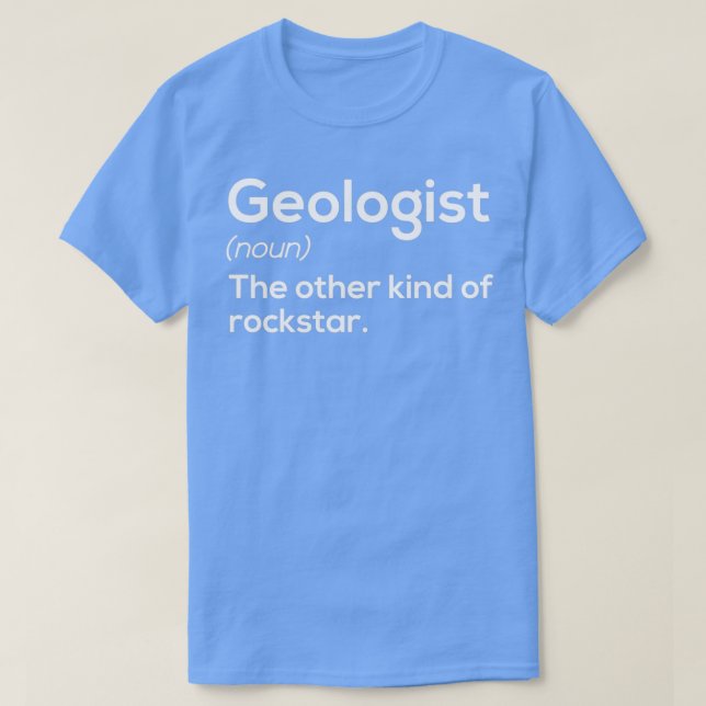 Camiseta Geologia Funny Definition Geology Rockstar (Diseño del anverso)