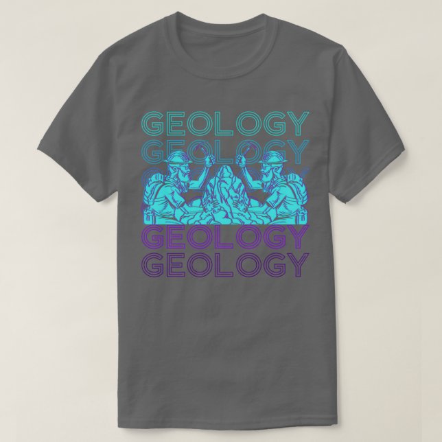 Camiseta Geología Geologista Retro (Diseño del anverso)