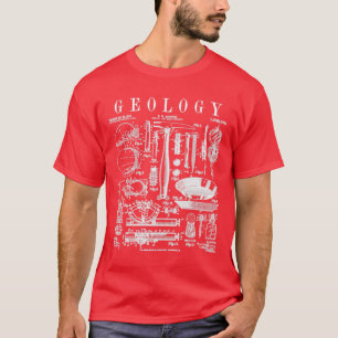 Camiseta Geología Geólogo Kit de campo Herramientas Patente