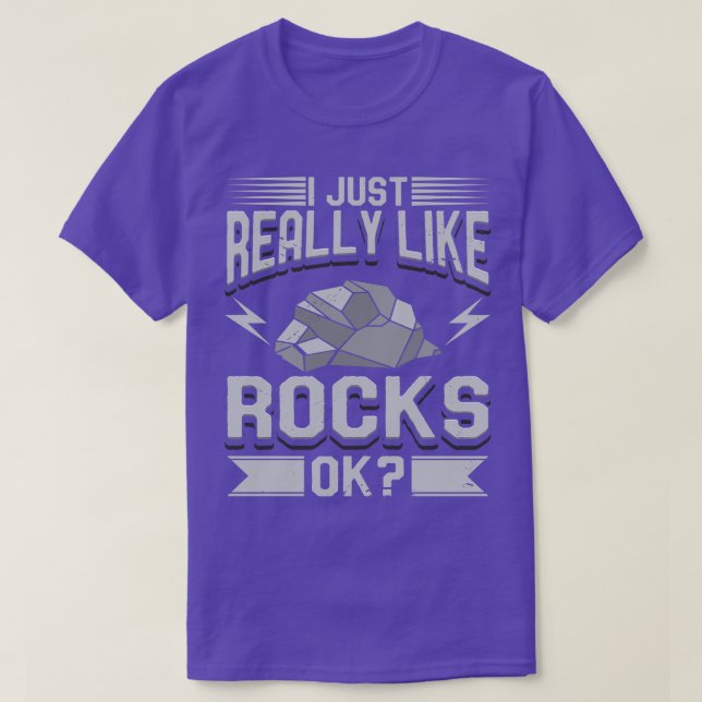Camiseta Geología Me Gusta Realmente Las Rocas (Diseño del anverso)