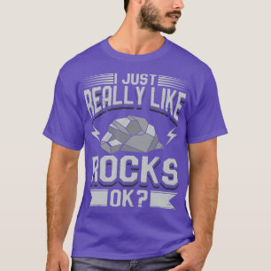 Camiseta Geología Me Gusta Realmente Las Rocas