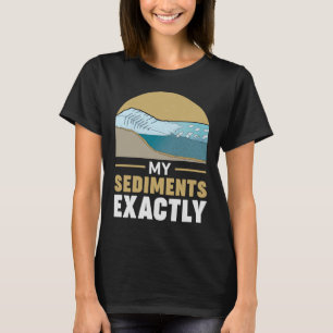 Camiseta Geología, mis sedimentos, exactamente geólogo