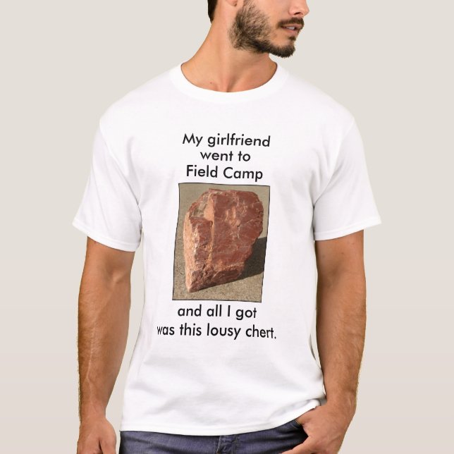 Camiseta Geología personalizable de "Pésima Chert" (Anverso)