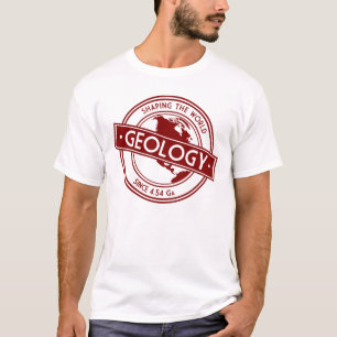 Camiseta Geología que forma el logotipo del mundo