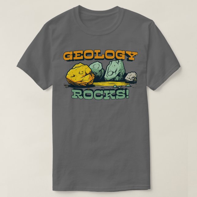 Camiseta Geología Roca PetrologíaGeología Diseño Geek (Diseño del anverso)