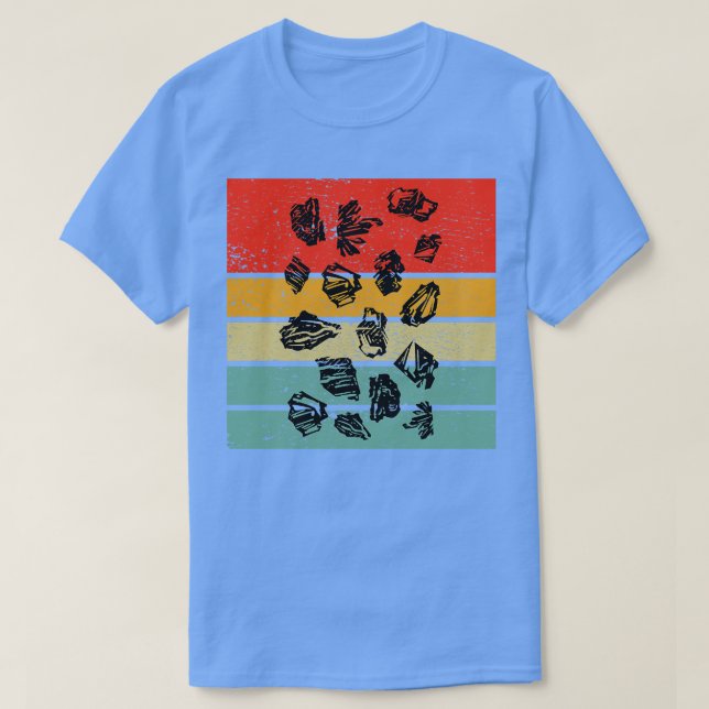 Camiseta Geología Rock Recolectando Retro (Diseño del anverso)