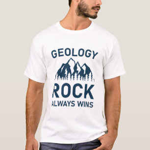 Camiseta Geología rock siempre gana - Geólogo