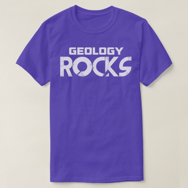 Camiseta Geología ROCKS a geólogos (Diseño del anverso)