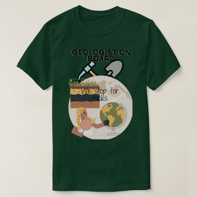 Camiseta Geólogo a bordo (Diseño del anverso)
