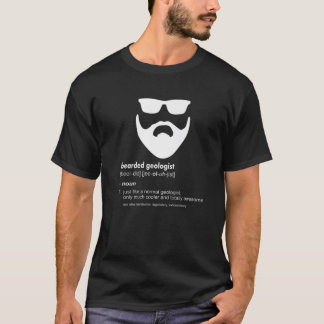 Camiseta Geólogo con barba macho Geología divertida de barb