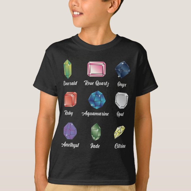 Camiseta Geólogo de joyas Gemstone Lover Crystal Hunter (Anverso)